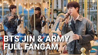 BTS Jin amp ARMY Ride The Carousel Merry Run Around Event with Jin 진 FULL FANCAM 2024 [upl. by Onaivlis]