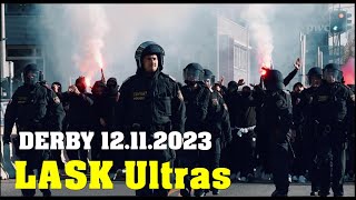 LINZER DERBY LASK Ultras Fanmarsch 12112023 [upl. by Monson193]