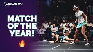 Longest Womens PSA Match Ever  El Hammamy v Gohar  World Tour Finals 202223  FREE FULL MATCH [upl. by Sineray]