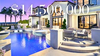 Exclusive 14500000 Custom MANSION Tour in Newport Coast CA [upl. by Flatto]