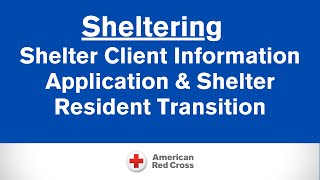 PAC DIV Sheltering Series  Shelter Client Information Application amp Shelter Resident Transition [upl. by Hersh]