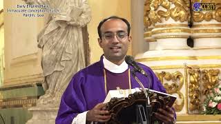 CCRTV  English Mass  22 December 23  Fr Ian Pinto SDB  Immaculate Conception Church Panaji [upl. by Aelyk]