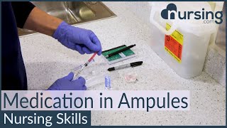 Medications in Ampules Nursing Skills [upl. by Power697]