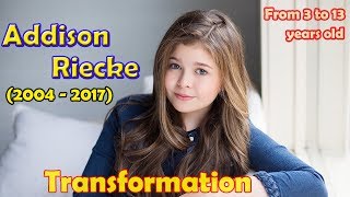 Addison Riecke transformation from 3 to 13 years old [upl. by Ybloc]