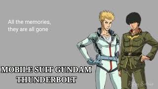 Mobile Suit Gundam Thunderbolt  Oh God Im Alone Lyrics [upl. by Aeneas902]