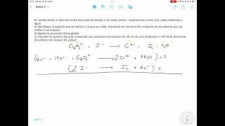 PROBLEMAS REDOX DICROMATO CON YODURO [upl. by Fransen]