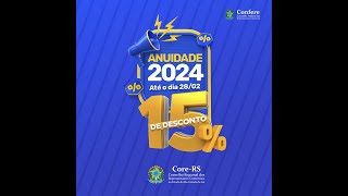 Tutorial  Gere o seu boleto da Anuidade 2024 CoreRS [upl. by Tarrant]