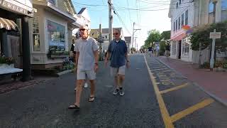 Walking on Commercial Street in Provincetown on the way to Boatslip Tea Dance from Spiritus Pizza [upl. by Gittle]