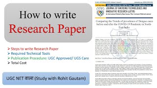 How to write a Research Paper II Research Paper II PhD Research Scholar II UGC Care listed Journals [upl. by Uis]