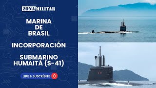 La Marina de Brasil incorpora al segundo de los nuevos submarinos clase Riachuelo Humaitá S41 [upl. by Shaffert635]