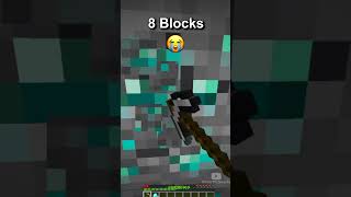 Minecraft 1 Block vs 100 Blocks Diamonds 😰😰😰 [upl. by Nerw716]