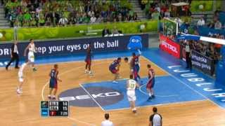 Highlights SloveniaFrance EuroBasket 2013 [upl. by Yajeet]