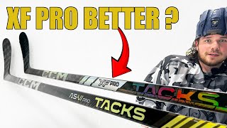 On Ice with CCM Tacks XF Pro vs AS6 Pro hockey stick review  No tech talk  is it a better stick [upl. by Aymer]