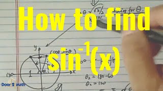 EASY EXPLANATION of ARCSINX  Trigonometry [upl. by Rye164]