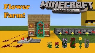 FARM AUTOMATICA DI FIORI TUTORIAL  Minecraft PE [upl. by Quita]