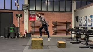 Depth Drop to Box Jump  demo [upl. by Attennaej]