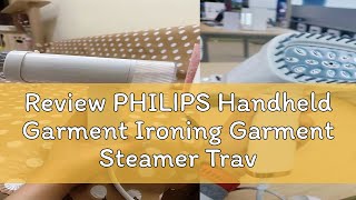 Review PHILIPS Handheld Garment Ironing Garment Steamer Travel Steam Iron Home steamer iron Garment [upl. by Soraya533]