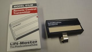 Liftmaster 61LM Garage Door Remote Control [upl. by Olivero319]