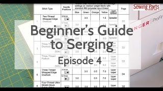 Beginners Guide to Serging Ep 4 Overlock Stitch  Intro to Tension [upl. by Nodnarbal]