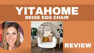 YITAHOME Beige Egg Chair REVIEW [upl. by Adyeren]