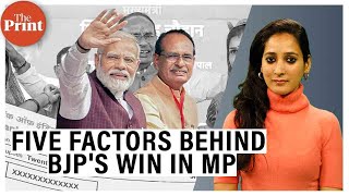 Brand Modi  Shivraj Chouhan freebies amp more Five Factors behind BJPs win in Madhya Pradesh [upl. by Naira]