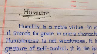 Essay On Humility  Importance of Humility  Power Of Humility [upl. by Alatea627]