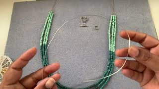 How to finish a Multi strand necklace with toggle clasp and split rings [upl. by Flory]