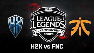 FNC vs H2K  Third Place  EU LCS Summer Split  Game 5  Fnatic vs H2K 2017 [upl. by Burford]