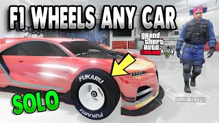 GTA 5 SOLO F1 WHEELS ANY CAR TO CAR MERGE GLITCH 150 GTA 5 Glitches [upl. by Malva]