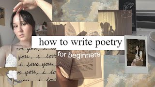 how to write poetry for beginners 📜🪶my 4 step poem process  writing tips [upl. by Landahl]