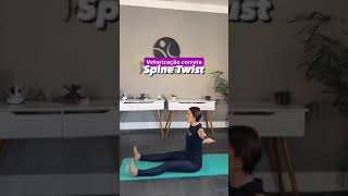 Vetorização correta do exercício de Pilates  Spine Twist [upl. by Jenne994]