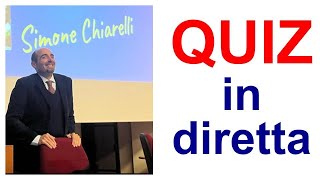 Simone Chiarelli QUIZ IN DIRETTA [upl. by Akcirahs]