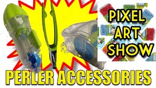 Super Perler Bead Accessories  Pixel Art Show [upl. by Mascia]