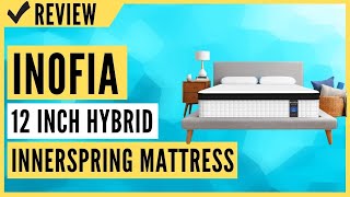 Inofia Twin XL Mattress 12 Inch Hybrid Innerspring Single Mattress Review [upl. by Llehsal]