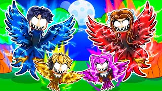 Having A DARK BIRD FAMILY In Roblox Feather Family [upl. by Ayatal45]