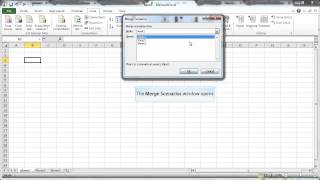 ms excel 2010 how to merge scenarios demo [upl. by Bithia]