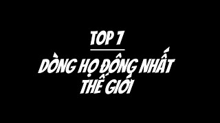 Top 7 Dòng Họ Phổ Biến Nhất Thế Giới  Việt Nam Cũng Góp Mặt   Frez [upl. by Akir]