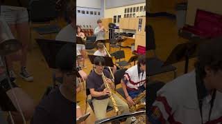 NHS Jazz rehearsing “Mueva Los Huesos” by Gordon Goodwin [upl. by Coppins]