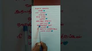 Azhagana devathai🐻🐻🐻 gana song lyrics🖋🖋🖋 [upl. by Levram]