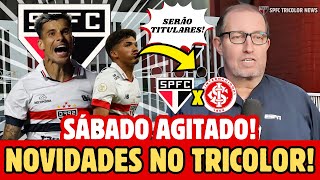 PODE COMEMORAR Zubeldia Escala São Paulo FC Para Jogo Contra Internacional e Botafogo [upl. by Annaiv365]