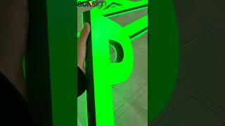 Custom doublesided illuminated acrylic letters ledlighting [upl. by Sheelah355]