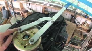 Honda Outboard Timing Belt Removal Part1 [upl. by Annav]