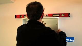 How to Hang a Bathroom Cabinet with Wickes [upl. by Starks]