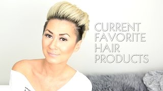 CURRENT FAVORITE HAIR PRODUCTS FOR SHORT HAIR [upl. by Anitnauq]