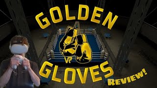 A brand new VR boxing game  Golden Gloves VR Quest 2 gameplay review [upl. by Tjader]