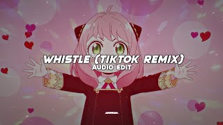 whistle tiktok remix 「blackpink」  edit audio [upl. by Cutter]