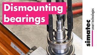 Dismounting  removing bearings with simatool Ball Bearing Puller BP61 [upl. by Drofub]