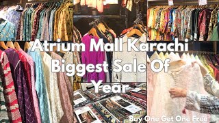 Atrium Mall Karachi Biggest Sale  Cheap Mall In Karachi Affordable DressSuitsShoesBags Brands [upl. by Egwin]