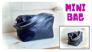 Mini BAG trapuntata  Tutorial BORSA fai da te  Come cucire una BORSA con cerniera  DIY zipper BAG [upl. by Yenitirb]