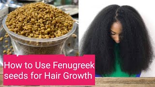 Massive Hair Growth using Fenugreek Seeds  Hair Growth Tips  LynCaren [upl. by Eninnaej]